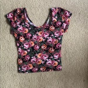 Flowered crop top